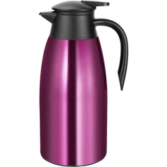 SSAWcasa Coffee Carafes 68oz Stainless Steel Insulated Coffee Dispenser, 12 Hours Hot＆24 Hours Cold (Purple)