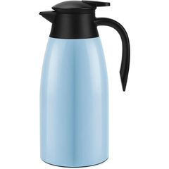 SSAWcasa Coffee Carafes 68oz Stainless Steel Insulated Coffee Dispenser, 12 Hours Hot＆24 Hours Cold (Blue)