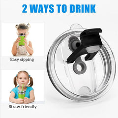 SSAWcasa 5Pcs Kids Cups with Straws and Lids Spill Proof, 12oz Toddler Straw Cups with Silicone Sleeves, Stainless Steel Water Tumblers for Cold & Hot Drinks