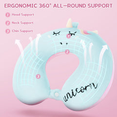 SSAWcasa Toddler Neck Pillow, Kids Travel Neck Pillow