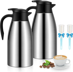 SSAWcasa 2L Thermal Coffee Carafe Insulated Stainless Steel 2 Packs