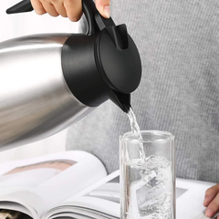 SSAWcasa Coffee Carafes 68oz Stainless Steel Insulated Coffee Dispenser, 12 Hours Hot＆24 Hours Cold (Silver)
