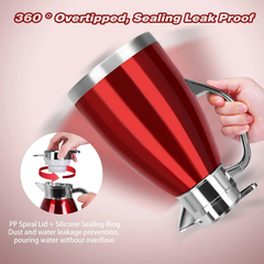 SSAWcasa 61oz Thermal Coffee Carafe Stainless Steel Vacuum Coffee Thermos Urn, Insulated Coffee Dispenser Coffee Flask Pot for Keeping 12 Hours Hot＆24 Hours Cold (Red)