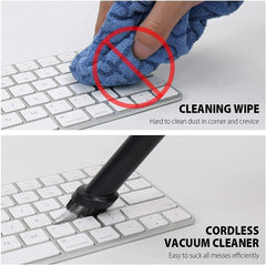 SSAWcasa Cordless Mini Computer Vacuum Black