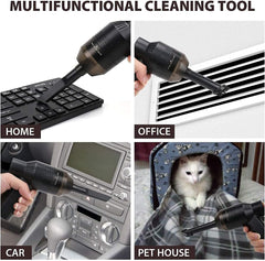 SSAWcasa Cordless Mini Computer Vacuum Black