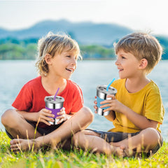 SSAWcasa Kids Cups with Lids and Straws 5-Pack