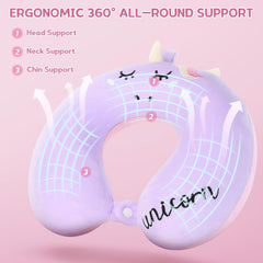 SSAWcasa Toddler Neck Pillow, Kids Travel Neck Pillow