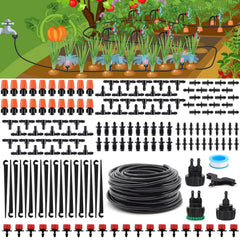SSAWcasa Drip Irrigation Kit, 50ft with 1/4" Irrigation Tubing DIY