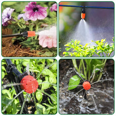 SSAWcasa Drip Irrigation Kit, 50ft with 1/4" Irrigation Tubing DIY