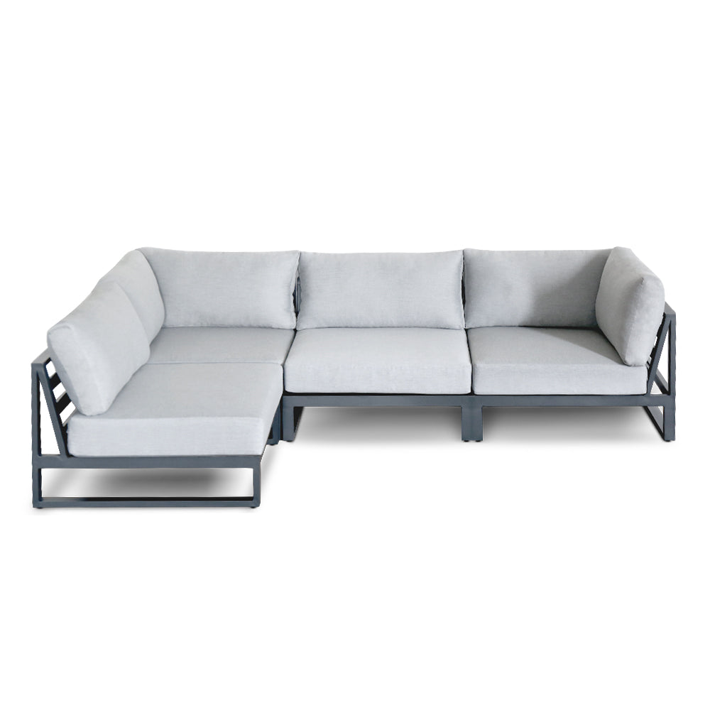 Monte Aluminum L Shape Sectionals -4 Seats ..Delivery in 3-7 working days
