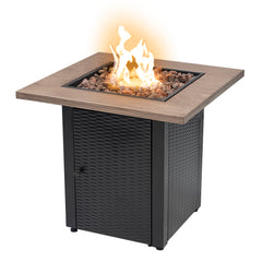 Rattanyard Square Fire Pit Table -Delivery in 3-7 working days