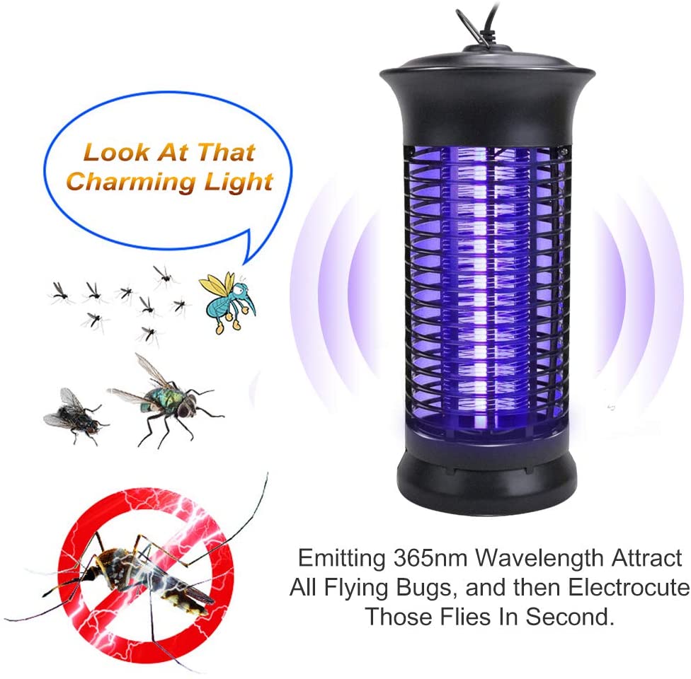 Electronic Mosquito Killer Lamp Bug Zapper Killer for Garden Outdoor Space- Free Shipping