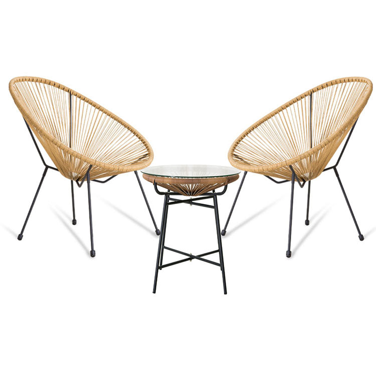 Inoodoor/Outdoor Conversation Set, 2 Chairs with 1 Table