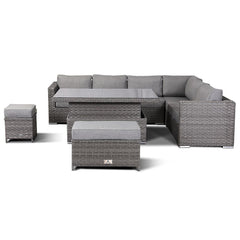 Dallas Outdoor Garden Furiniture - Aluminum Frame 7 Pieces Sofa Sets - Delivery in 3-7 working days