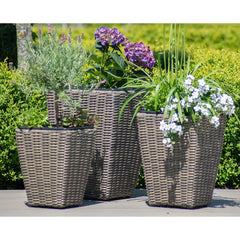 Rattan Planter Set  for Outdoor or Indoor Plants