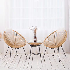 Inoodoor/Outdoor Conversation Set, 2 Chairs with 1 Table