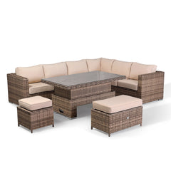 Miami Rattan Sofa Sets - Aluminum Frame 7 Pieces Outdoor Patio Furniture ..Delivery in 3-7 working days